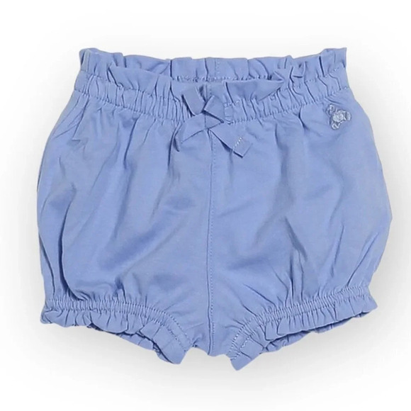 GAP NWT 6-12m Girls Bloomers Shorts Blue Bubble Elastic Waist/Leg Bear - Picture 1 of 7
